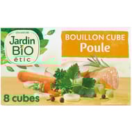Jardin bio etic bouillon cube poule sans huile de palme 8x10g