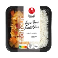 Poulet aigre doux avec riz basmati 350g