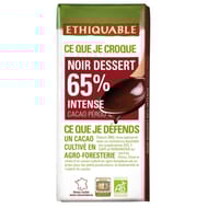 Ethiquable chocolat noir dessert bio 200g