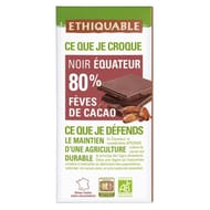 Ethiquable chocolat noir éclats de cacao bio 100g