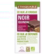 Ethiquable chocolat noir quinoa bio 100g