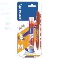 Pilot roller frixion ball effaçable rouge 0.7 mm + 3 recharges rouges