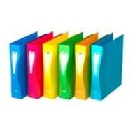School life classeur ergo elba a4+ dos de 4.5 cm 4 anneaux ronds coloris assortis