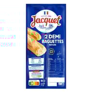 Jacquet 2 demi baguettes nature 250g