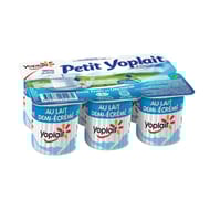 Petit Yoplait fromage frais nature au lait 1/2 écremé 3.8 % mg 6 x 60g