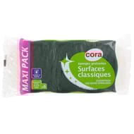 Cora eponge grattante verte pack x6
