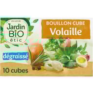Jardin bio etic bouillon cube volaille dégraissés/huile de palme bio 100g