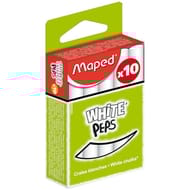 Maped craies blanches standard x 10 boîte