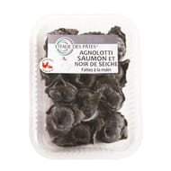 Agnolotti saumon et noir de seiche 250g