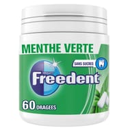 Freedent chewing-gum sans sucres menthe verte x60 - 84g