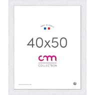 Cadre photo 40x50cm riviera blanc