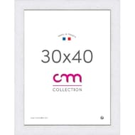 Cadre photo 30x40cm riviera blanc