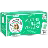 Les 2 Marmottes infusion menthé tilleul verveine 42g