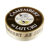 Isigny Camembert étiquette noire au lait cru 22% mg 250g
