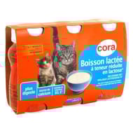 Cora boisson lactée pour chats 3x200ml