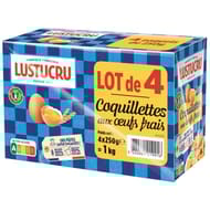 Lustucru coquillettes aux oeufs 250g lot de 4