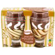 Cora 2 coupes glacées tiramisu 360ml 180g