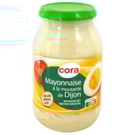 Cora mayonnaise à la moutarde de Dijon bocal 470g