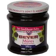 Beyer confiture extra mûres épépinées 370g