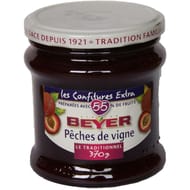 Beyer confiture extra pêches de vigne 370g