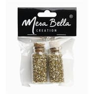 Mesa bella bouteille x2 paillettes or