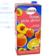 Cora nectar orange pêche abricot 2l