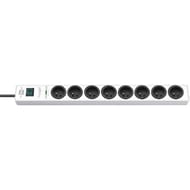 Hugo! -  socle 8 prises blanc 2m H05VV-F 3G1,5   parasurtenseur. 19.500A
