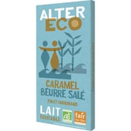 Alter Eco chocolat lait caramel beurre salé bio 100g