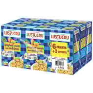 Lustucru pâtes aux oeufs spaghetti court 250g lot de 6 + 3 paquets offerts