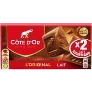 Côte d'or lait 2x200-400g