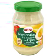 Cora mayonnaise à la moutarde de Dijon bocal 235g
