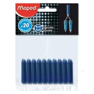 Maped 20 cartouches encre bleu en sachet 221910