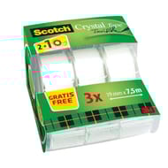 Scotch caddy pack 2 dévidoirs magic 7.5x19 mm + 1 devidoir offert