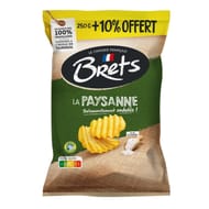 Bret's chips nature paysane au sel de Guérande 250g + 10% offert