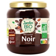 Jardin bio etic pate a tartiner noir bio  sans huile de palme 350g