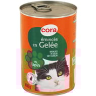 Cora émincés en gelée au lapin et aux légumes 400 g