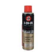 3en1 lubrifiant chaines et cables au ptfe 250 ml