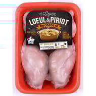 Loeul et piriot lapin entier découpé