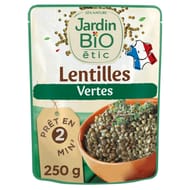 Jardin bio etic lentilles vertes bio sachet express 250g