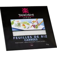 Tanoshi feuilles de riz carrées 70g