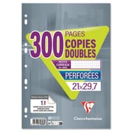 Clairefontaine copies doubles 21x29.7 cm 200 pages + 100 offertes 5x5