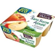 Charles & Alice sans sucre ajouté pomme 4x100g offre eco