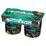 Mamie Nova dessert lacté au chocolat et à la menthe 2x150g