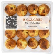 16 gougères gratinée aux fromages , 175g