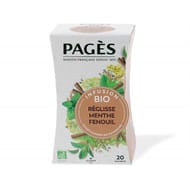Pages infusion bio réglisse menthe fenouil x20s 30g