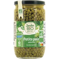 Jardin bio etic petits pois extra fins bio 660g