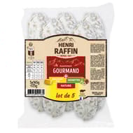 Henri Raffin assortiment saucissons lot 5 x 145g