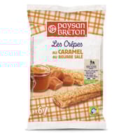 Paysan breton 6 crêpes fourrées au caramel au beurre salé 180g