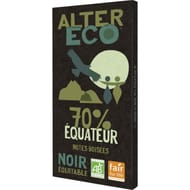 Alter Eco chocolat noir bio équateur 70% 100g
