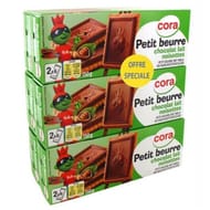 Cora petit beurre tablette lait noisettes 6x150g offre spéciale